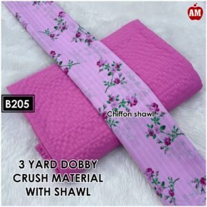 3Yards of Dobby Crush Material with Shawl