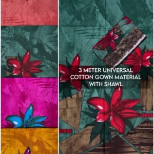3 Meters of Universal Cotton Gown Material with Shawl