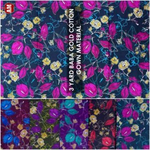 3 Yards of Baba Gold Cotton Gown Material