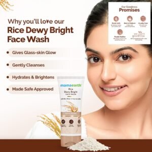 Mamaearth Rice Dewy Bright Face Wash 100ml