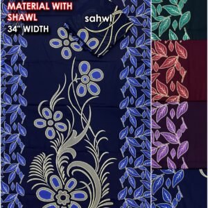 3 METER CENTURY GOWN MATERIAL WITH SHAWL