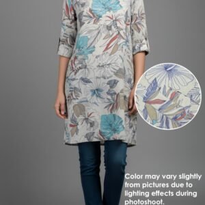 Linen Printed Top